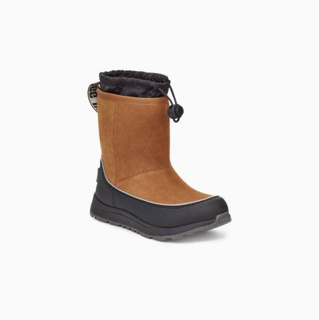 UGG Kirby Brown Boots for Kids (NDSQ52479)